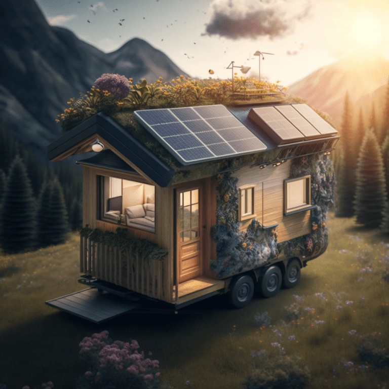 Tiny House mit Solarpaneelen